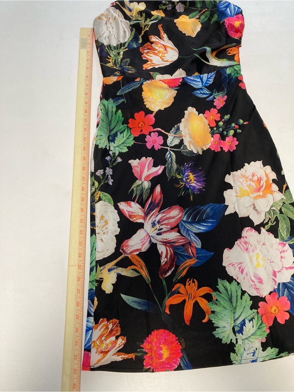 Guess Women's Floral Ruched One-Shoulder Cindy Dress Floral Garden Glow Size 8 - Picture 4 of 15